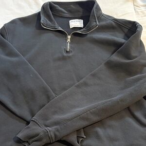 Old Navy Men's Dark black quarter zip